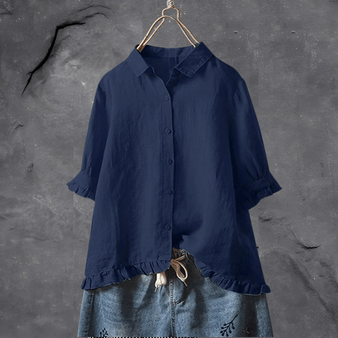 Frida | Chic Volangblus i Bomull