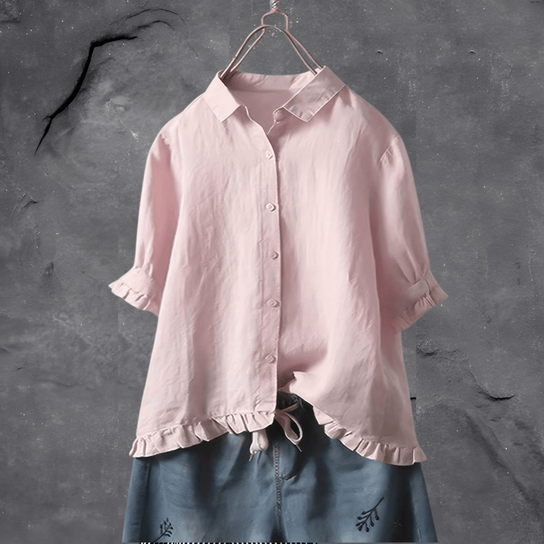 Frida | Chic Volangblus i Bomull